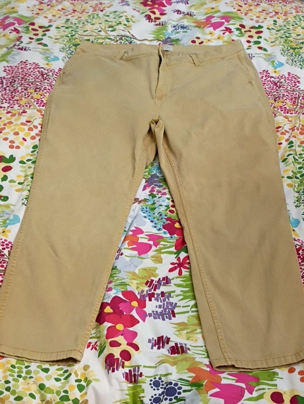 J. Crew Women's  Vintage Straight Cropped Khaki  Chinos Size 34